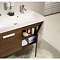 Bauhaus - Design Wall Hung Door Vanity Unit and Basin - White Gloss - 3 Size Options In Bathroom Lar