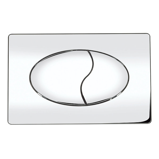 Bauhaus - Design Chrome Dual Flush Plate Large Image
