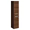 Bauhaus - Design Wall Hung Tower Storage Unit - Walnut - DE3516FWT Large Image