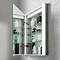 Bauhaus Duo 600 Illuminated Mirrored Cabinet - CBR6076AL Feature Large Image