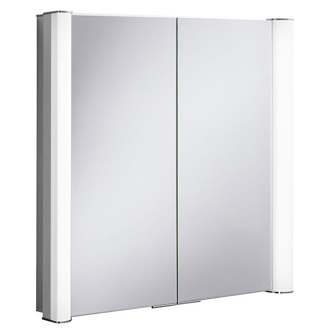 Bauhaus Duo 800 Illuminated Mirrored Cabinet - CBR8076AL Large Image