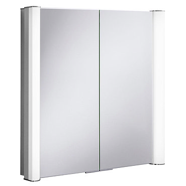 Bauhaus Duo 800 Illuminated Mirrored Cabinet - CBR8076AL Profile Large Image