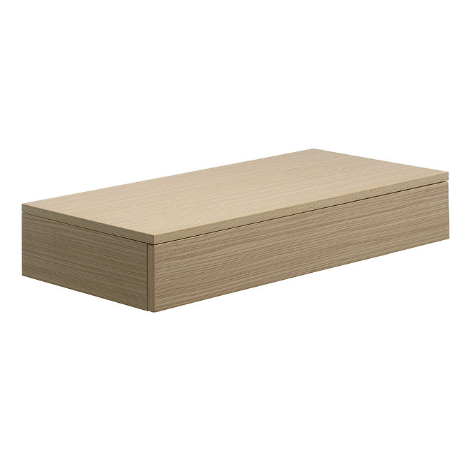 Bauhaus - Edge Single Drawer Console Unit - Dune - 2 Size Options In Bathroom Large Image