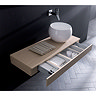 Bauhaus - Edge Single Drawer Console Unit - Ebony - 2 Size Options Feature Large Image