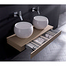 Bauhaus - Edge Single Drawer Console Unit - Ebony - 2 Size Options Standard Large Image