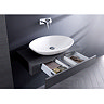 Bauhaus - Edge Single Drawer Console Unit - Ebony - 2 Size Options In Bathroom Large Image