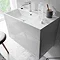 Bauhaus Elite Unit & Cast Mineral Marble Basin - White Gloss Feature Large Image