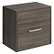 Bauhaus - Essence 50 Two Drawer Storage Unit - Ebony - ES5035DEB Large Image