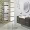 Bauhaus - Essence Curved Flat Panel Towel Rail - Chrome - 2 Size Options Profile Large Image