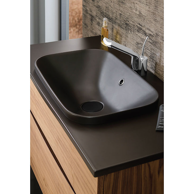 Bauhaus - Glide II 100 Unit with Plus+Ton Ceramic Worktop & Black Basin - Calico Feature Large Image