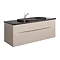 Bauhaus - Glide II 100 Unit with Plus+Ton Ceramic Worktop & Black Basin - Calico Large Image