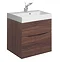 Bauhaus - Glide II Vanity Unit and Basin - American Walnut - 3 size options Large Image