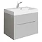Crosswater Glide II 70 Vanity Unit with Cast Mineral Marble Basin - Storm Grey Large Image