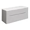 Crosswater Glide II Wall Hung Countertop Vanity Unit - Storm Grey - 1000mm Marble Worktop Large Imag