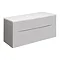 Crosswater Glide II Wall Hung Countertop Vanity Unit - Storm Grey - 1000mm Marble Worktop Large Imag