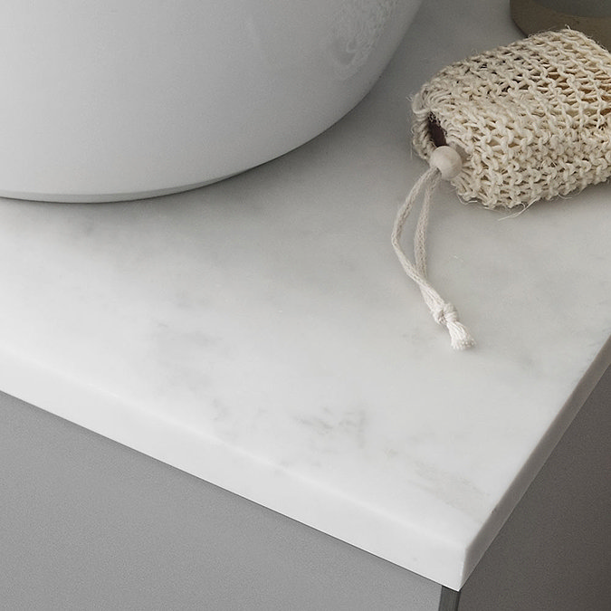 Bauhaus Glide II Vanity Unit + Marble Worktop - Wenge Feature Large Image