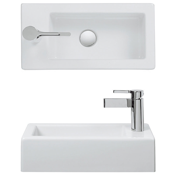 Bauhaus - Hey II 1 Tap Hole Countertop Basin - 500 x 250mm Profile Large Image