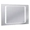Bauhaus - Linea 100 LED Back Lit Mirror with Demister Pad - MF10060A Large Image