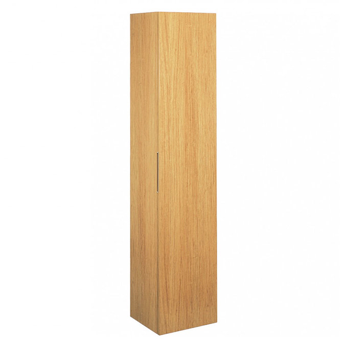 Bauhaus - Linea Wall Hung Tower Unit - Spanish Oak - LN3516FSO Large Image