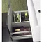 Bauhaus - Linea Wall Hung Vanity Unit with Round Basin - Graphite - 4 Size Options Profile Large Image
