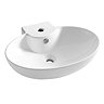 Bauhaus - Málaga 1 Tap Hole Countertop or Wall Mounted Basin - 595 x 455mm Large Image