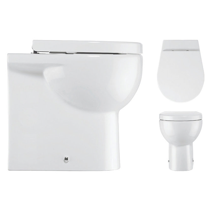 Bauhaus - Modest Back to Wall Pan with Soft Close Seat Profile Large Image