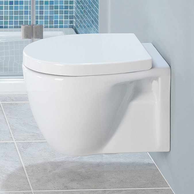 Bauhaus - Modest Wall Hung Pan with Soft Close Seat Feature Large Image