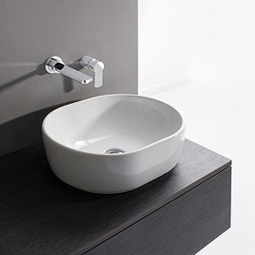 Bauhaus - Pearl Countertop Basin - 450 x 350mm Large Image