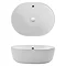 Bauhaus Pearl Countertop Basin with Overflow - 450 x 350mm Large Image
