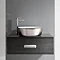 Bauhaus Pearl Platinum Countertop Basin with Overflow - 450 x 350mm Feature Large Image