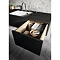 Bauhaus Pier Wall Hung Console Unit & Basin - Ebony Standard Large Image