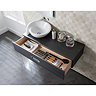 Bauhaus - Seattle Single Drawer Wall Hung Console Unit - Steel - 3 Size Options  Standard Large Imag