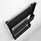 Bauhaus Seattle Towel Rail - 500 x 1185mm - Metallic Black Matte Profile Large Image