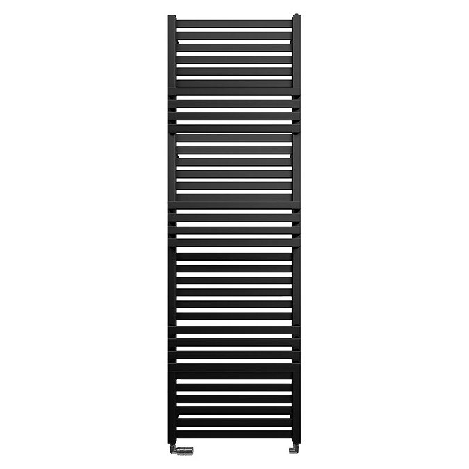 Bauhaus Seattle Towel Rail - 500 x 1635mm - Metallic Black Matte Large Image