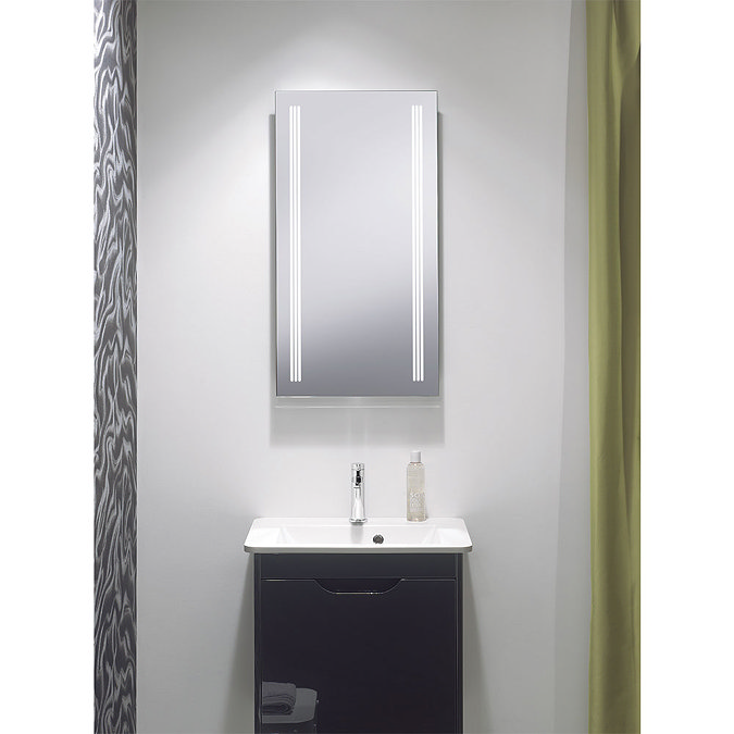 Bauhaus - Solo 80 Illuminated Back Lit Mirror with Demister Pad - MF8042A Profile Large Image