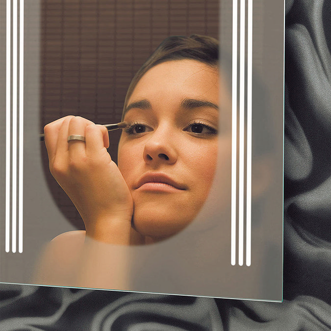 Bauhaus - Solo 80 Illuminated Back Lit Mirror with Demister Pad - MF8042A Standard Large Image