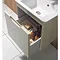 Bauhaus - Solo Wall Hung Single Drawer Vanity Unit and Basin - Azure - SO55DAZ In Bathroom Large Ima