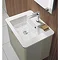 Bauhaus - Solo Wall Hung Single Drawer Vanity Unit and Basin - Calico - SO55DCC Profile Large Image