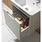 Bauhaus - Solo Wall Hung Single Drawer Vanity Unit and Basin - Graphite - SO55DGR In Bathroom Large