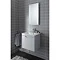 Bauhaus - Solo Wall Hung Single Drawer Vanity Unit and Basin - Quartz - SO55DQZ additional Large Ima