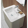 Bauhaus - Solo Wall Hung Single Drawer Vanity Unit and Basin - White Gloss - SO55DWG Profile Large I