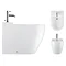 Bauhaus - Stream II Back to Wall Bidet Profile Large Image