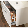 Bauhaus - Stream Wall Hung Vanity Unit with Basin - American Walnut - 3 Size Options In Bathroom Lar