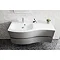 Bauhaus Svelte 120 Two Drawer Vanity Unit & Ice White Glass Basin - Matt Coffee Profile Large Image