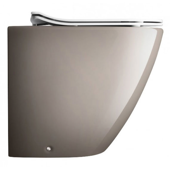 Bauhaus - Svelte Back to Wall Pan with Soft Close Seat - Platinum Large Image