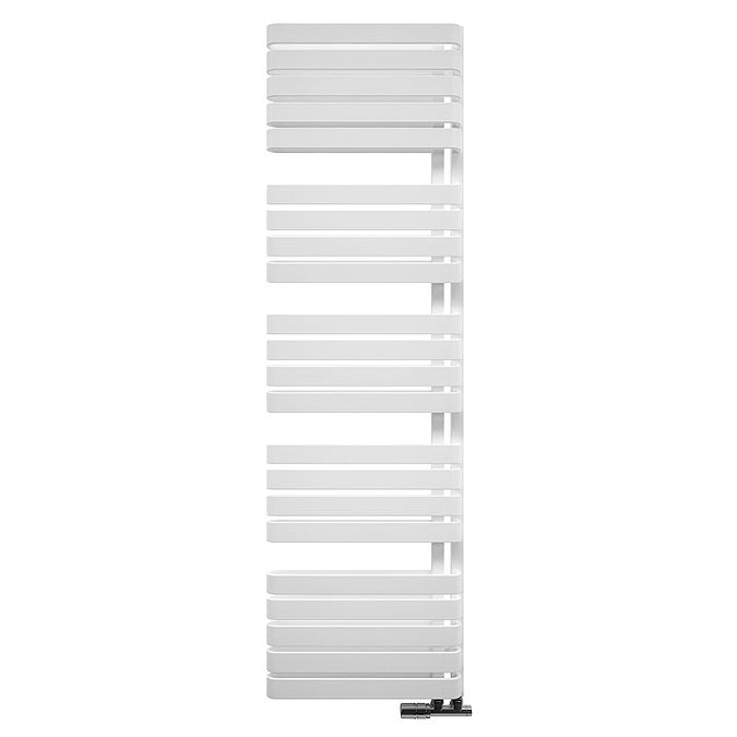 Bauhaus Svelte Towel Rail - 500 x 1695mm - Soft White Matte Large Image