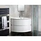 Bauhaus - Svelte Two Drawer Corner Unit & Basin - Matt Coffee Standard Large Image