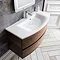 Bauhaus - Svelte Two Drawer Vanity Unit & Basin - American Walnut In Bathroom Large Image
