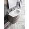 Bauhaus - Svelte Two Drawer Vanity Unit & Basin - Matt Coffee Profile Large Image