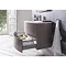 Bauhaus - Svelte Two Drawer Vanity Unit & Basin - Matt Coffee Feature Large Image